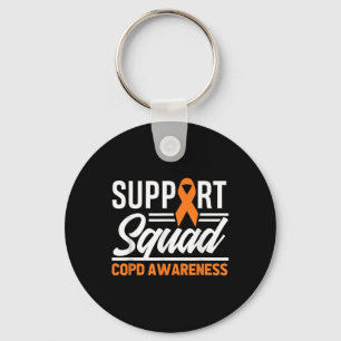 Unterstützung von Copd Warrior für Copd-Bewusstsei Schlüsselanhänger