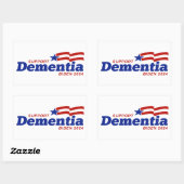 Unterstützung von Demenz Biden 2024 Rechteckiger Aufkleber (Blatt)