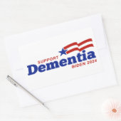 Unterstützung von Demenz Biden 2024 Rechteckiger Aufkleber (Umschlag)