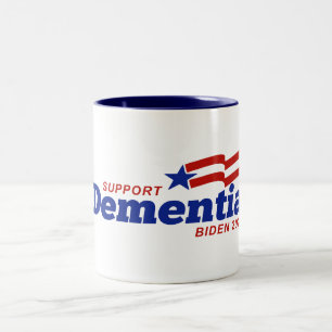 Unterstützung von Demenz Biden 2024 Zweifarbige Tasse