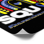 Unterstützung von Entwicklungs-Behinderungen Poster (Ecke)