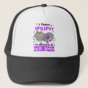 Unterstützung von Epilepsie Awareness Ribbon Gesch Truckerkappe