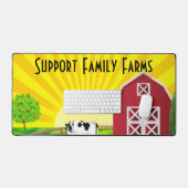 Unterstützung von Familienbetrieben Schreibtischunterlage (Tastatur & Maus)