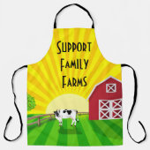 Unterstützung von Familienbetrieben Schürze (Vorderseite)