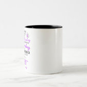 Unterstützung von Fibromyalgia-Geschenken für Krie Zweifarbige Tasse (Mittel)
