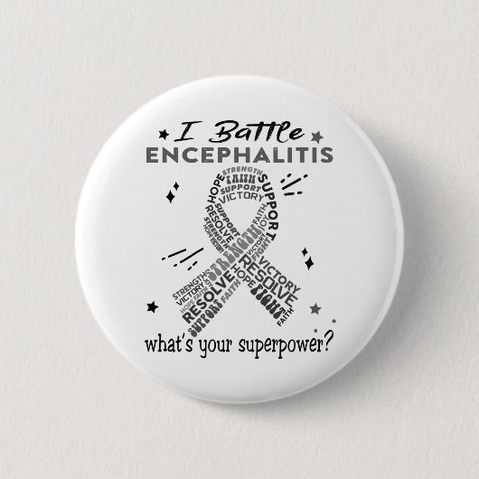 Unterstützung von Geschenken für Enzephalitis Button (Vorderseite)