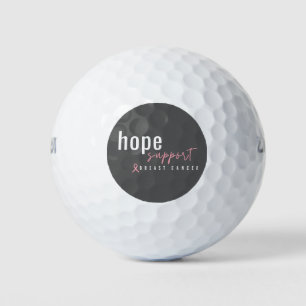 Unterstützung von Golf Balls durch Brustkrebs Golfball