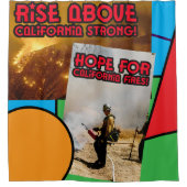 UNTERSTÜTZUNG VON KALIFORNIEN-FEUERN! DUSCHVORHANG (Vorderseite)