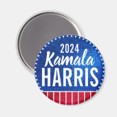 Unterstützung von Kamala Harris 2024 Progress and  Magnet (Vorderseite/Rückseite)