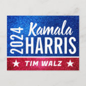 Unterstützung von Kamala Harris 2024 Progress and Postkarte (Vorderseite)