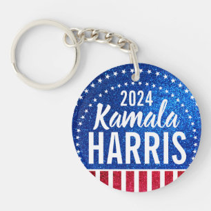 Unterstützung von Kamala Harris 2024 Progress and Schlüsselanhänger