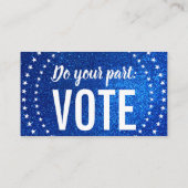 Unterstützung von Kamala Harris 2024 Progress and Visitenkarte (Rückseite)