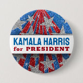 Unterstützung von Kamala Harris 2024: Vorbereitung Button (Vorderseite)