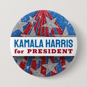 Unterstützung von Kamala Harris 2024: Vorbereitung Button