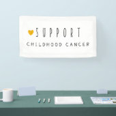 Unterstützung von Krebs bei Kindern. Banner (Messe)