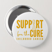 Unterstützung von Krebs im Kindesalter für den Kur Button (Vorne & Hinten)