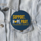 Unterstützung von Krebs im Kindesalter Hoffnung Be Button (Beispiel)