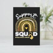 Unterstützung von Krebs im Kindesalter Karte (Stehend Vorderseite)