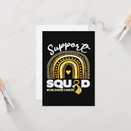 Unterstützung von Krebs im Kindesalter Karte (Vorderseite/Rückseite Beispiel)