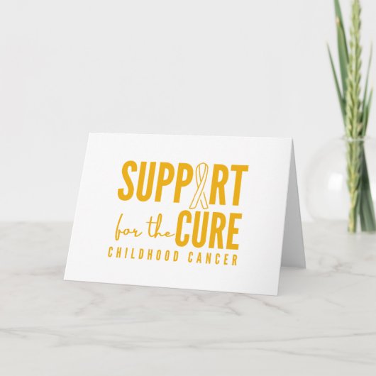 Unterstützung von Krebs im Kindesalter zur Heilung Karte (Vorderseite)