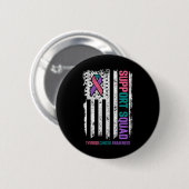 Unterstützung von Krebs Schilddrüsenkrebs Button (Vorne & Hinten)