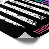 Unterstützung von Krebs Schilddrüsenkrebs Poster (Ecke)