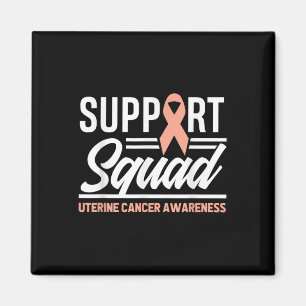 Unterstützung von Krebskriegern Squad Uteruskrebs Magnet