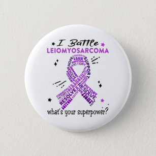 Unterstützung von Leiomyosarcoma Kriegergeschenken Button