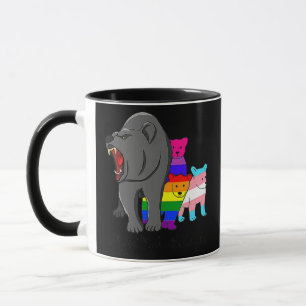 Unterstützung von LGBTQ für Mama Bear LGBT Gay Tra Tasse