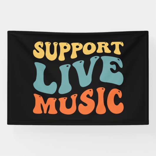 Unterstützung von Live Music Banner (Horizontal)