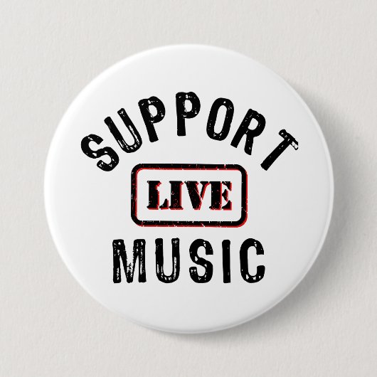 Unterstützung von Live Music, Live Band, Music Con Button (Vorderseite)