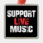 Unterstützung von Live Music Ornament Aus Metall (Vorne)