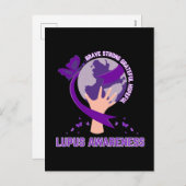 Unterstützung von Lupus Bewusstseinsüberlebenden K Feiertagspostkarte (Vorne/Hinten)