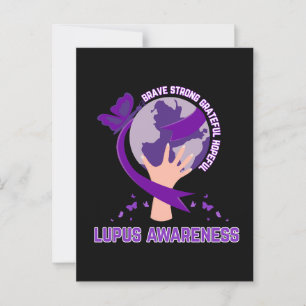Unterstützung von Lupus Bewusstseinsüberlebenden K Postkarte
