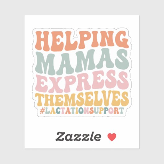 Unterstützung von Mama Express für sich selbst - S Aufkleber (Blatt)