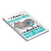 Unterstützung von Myasthenia Gravis Awareness Ribb Notizblock (Rechte Seite)