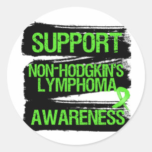 Unterstützung von Non-Hodgkins Lymphoma Awareness  Runder Aufkleber