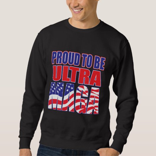 Unterstützung von Präsident Trump Sweatshirt (Vorderseite)