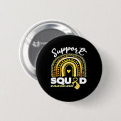 Unterstützung von Rainbow Squad Kindheitskrebs Button (Vorne & Hinten)