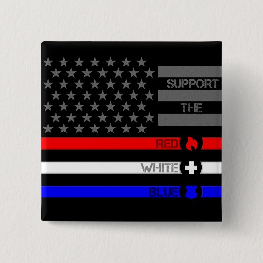 Unterstützung von Red White & Blue - Fire/EMS/Poli Button (Vorderseite)