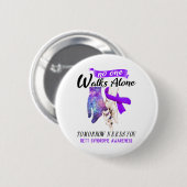 Unterstützung von Rett Syndrome Awareness Ribbon G Button (Vorne & Hinten)