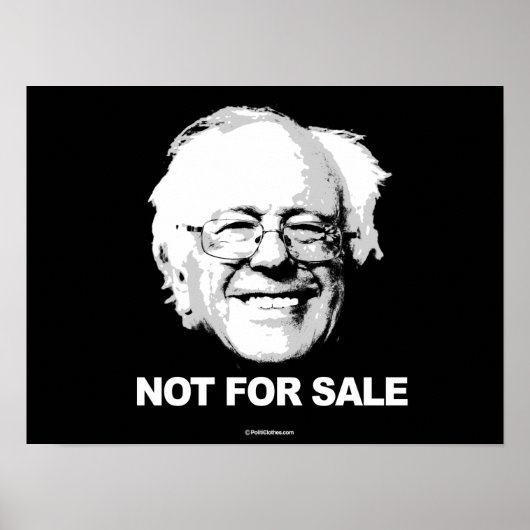 Unterstützung von Sanders - nicht zum Verkauf - we Poster (Vorne)