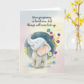 Unterstützung von Schwangerschaften und Ermutigung Karte (Gelbe Blume)