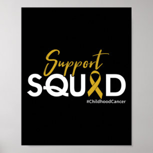 Unterstützung von Squad - Bewusstsein für Krebs im Poster