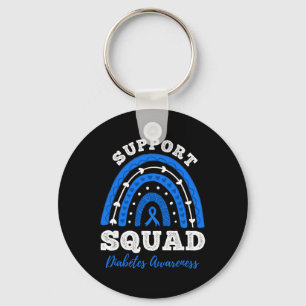 Unterstützung von Squad Blue Ribbon T1d Typ 1 Diab Schlüsselanhänger