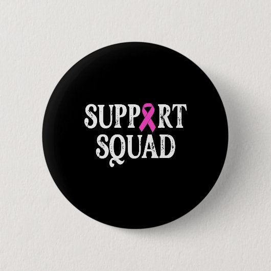 Unterstützung von Squad Brustkrebs - Brustkrebs Aw Button (Vorderseite)
