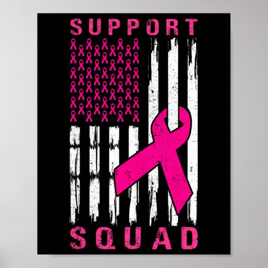 Unterstützung von Squad Brustkrebs - Pink Support Poster (Vorne)