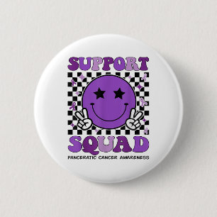 Unterstützung von Squad Lila Ribbon-Bauchspeicheld Button