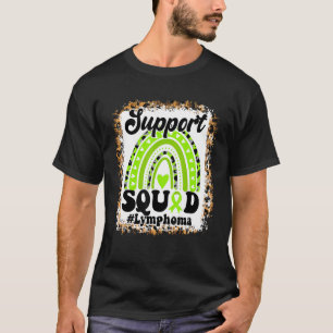Unterstützung von Squad Lime Green Ribbon Rainbow T-Shirt