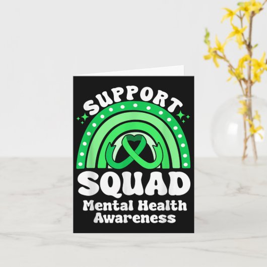 Unterstützung von Squad Mental Health Awareness Gr Karte (Gelbe Blume)